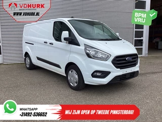 Ford Transit Custom 2.0 TDCI 130 pk Aut. L2 2x Schuifdeur/ Standkachel/ Stoelverw./ Carplay/ Airco/ Cruise/ PDC/ DAB/ Trekhaak
