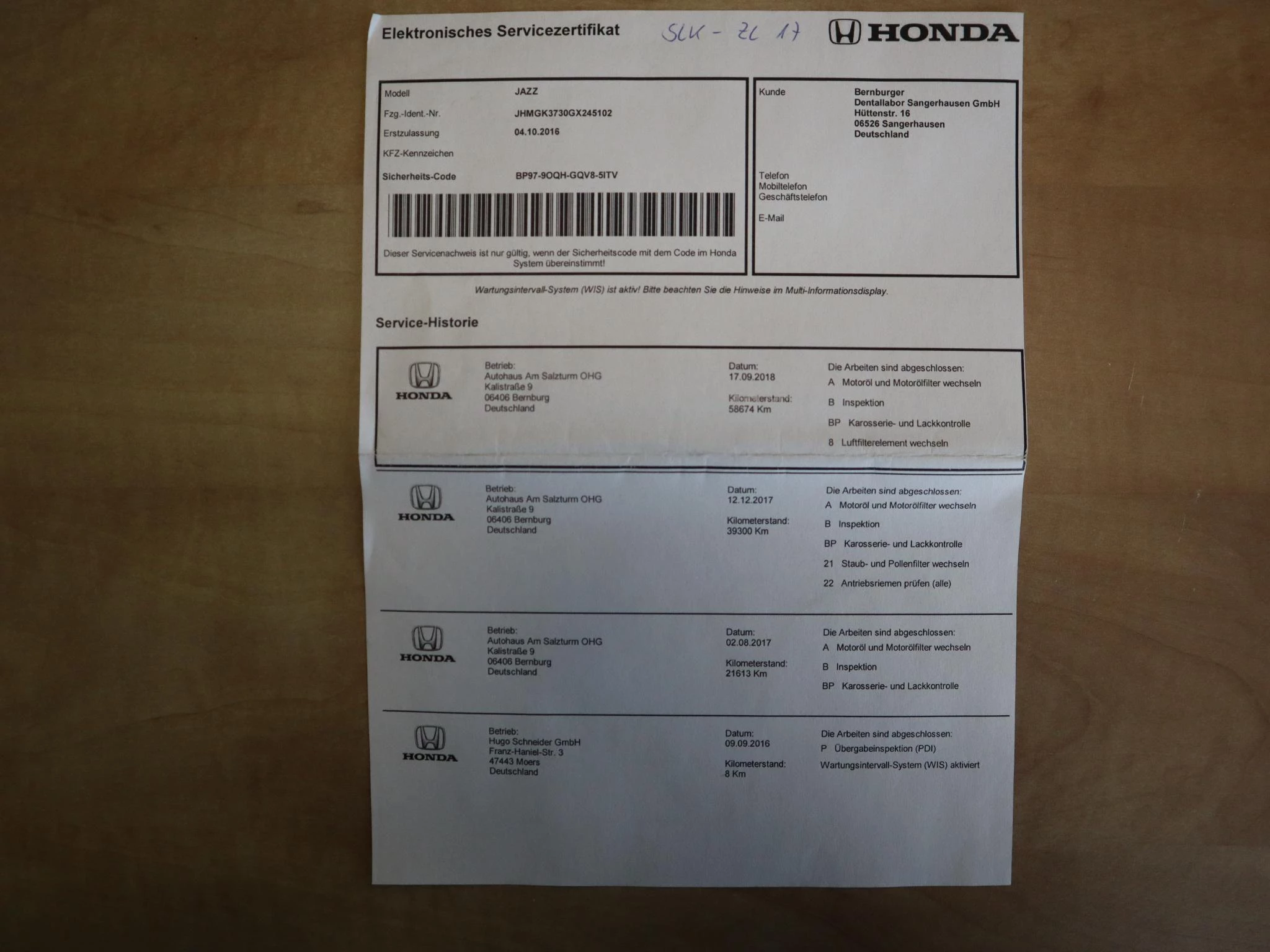 Hoofdafbeelding Honda Jazz