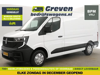 Renault Master T35 2.0 dCi Advanced L2H2 NIEUW | BPM Vrij | Airco Cruise Camera Carplay Navi 3 Persoons LED PDC