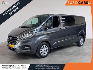Ford Transit Custom 300 2.0 TDCI L2H1 Limited Dubbele Cabine Navigatie Airco 2 Schuifdeuren Trekhaak Parkeersensoren Carplay DAB
