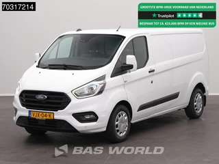 Ford Transit Custom  130PK Automaat L2H1 LED Xenon Navi Airco Cruise Camera Parkeersensoren Stoelverwarming APK 01-2027 Euro6 L2 Airco Cruise control