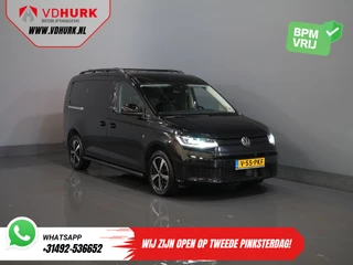 Volkswagen Caddy Cargo Maxi 2.0 TDI 125 pk DSG Aut. Black Edition LED/ Spoiler/ Frontlip/ 18'' LMV/ Adapt.Cruise/ Standkachel/ Stoelverw./ Leder/ Carplay/ Navi/ LMV/ Sidebars/ Trekhaak/ Airco