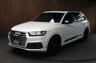 Audi Q7 4.0 TDI SQ7 quattro 7p Leer HUD Standkachel B&O 360° ACC Navi PDC Softclose Climate (4 zone) Alcantara hemel Lederen dashboard Luchtvering Climate Stoelverwarming v + a  PDC B&O Rising Tweeter LM velgen