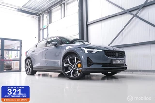 Polestar 2 Long Range Dual Motor Launch Edition 78kWh | 360 cam | Panorama | Trekhaak | CarPlay | Dealer OH | LED | Stoel + stuurwiel verwarming | Brembo | Rijklaarprijs |