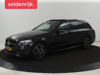 Hoofdafbeelding Mercedes-Benz C-Klasse Mercedes-Benz C-klasse 300e AMG Limited | Panoramadak | 360 Camera | Stoelverwarming | Trekhaak | Carplay | Leder/Alcantara | Sfeerverlichting | Navigatie | Cruise control | Park Assist |