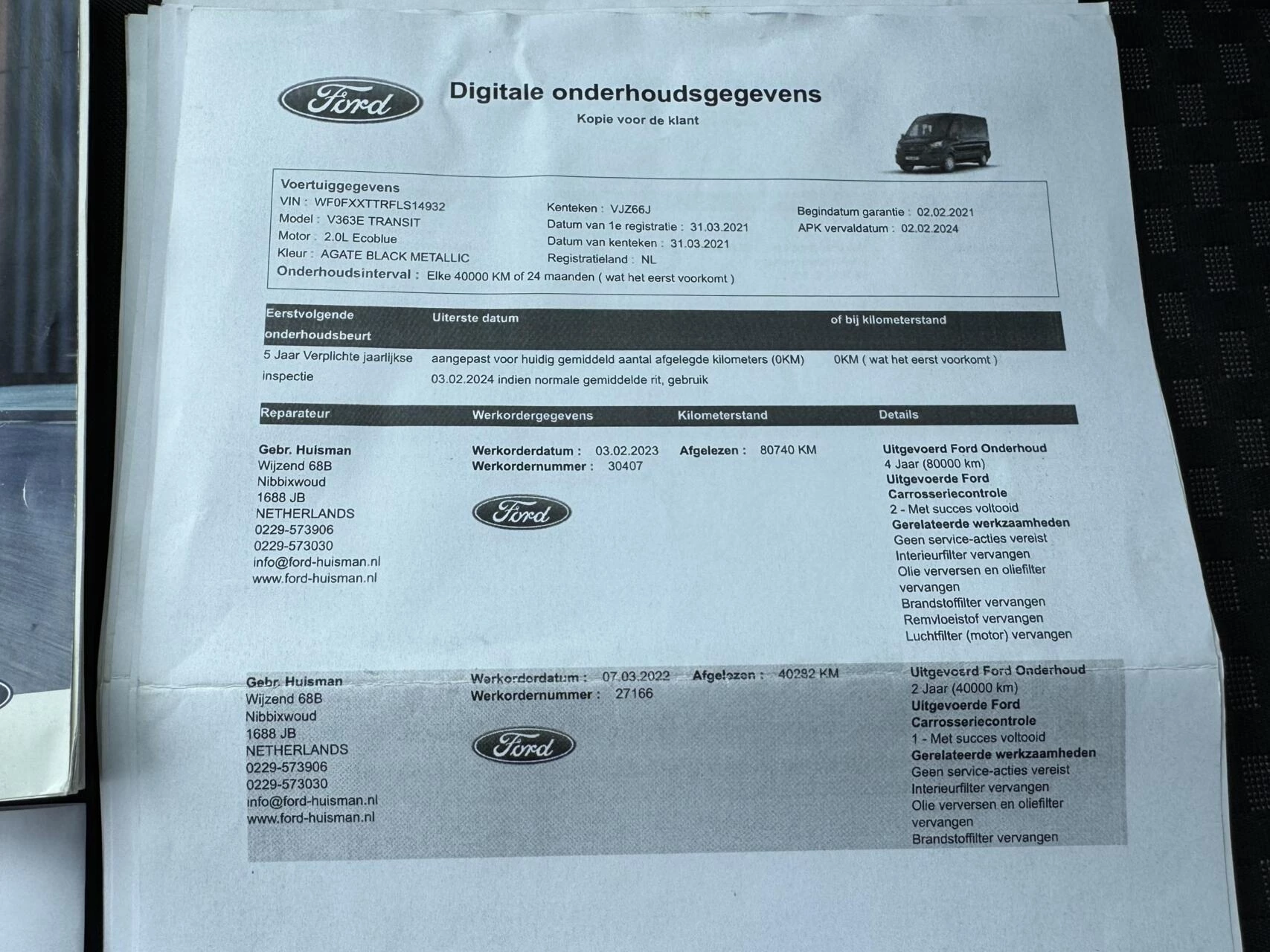 Hoofdafbeelding Ford Transit