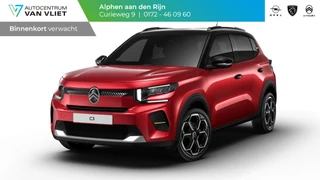 Hoofdafbeelding Citroën C3 Citroen C3 1.2 Turbo 100pk Max Citroen C3 1.2 Turbo Max | Zwart dak | Parkeersensoren met camera | Climate control | 17" Lichtmetalen velgen | Navigatie | Nieuw model!