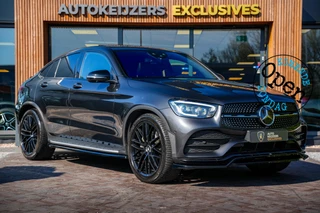 Mercedes-Benz GLC-klasse Coupé 400d 4MATIC 63 AMG luchtvering Schuifdak Ambient Burmester Sportstoelen Carbon 360° Camera 20''LM Trekhaak