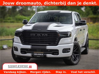 Dodge Ram 1500 Laramie Night | 420Pk 636 Nn | Extra Groot Scherm + Passagiers Scherm | Comfortabele Dubbele Cabine met Royale 5 Zitplaatsen | Nu Leverbaar uit Voorraad | Voorraad Nr 2223 - 5047
