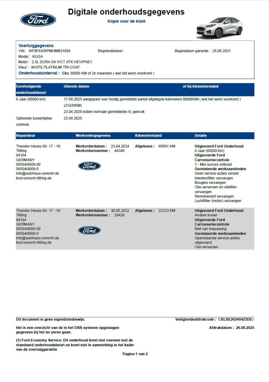 Hoofdafbeelding Ford Kuga