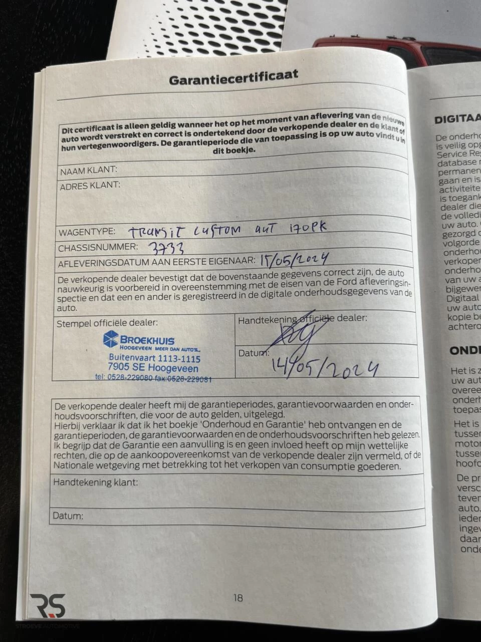 Hoofdafbeelding Ford Transit Custom