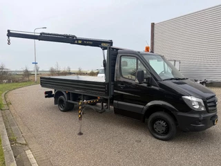 Mercedes-Benz Sprinter 513CDI Openlaadbak + Palfinger PC2700 Kraan Airco Cruisecontrol Trekhaak EURO 6