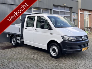 Volkswagen Transporter 2.0 TDI L2H1 DC 4Motion 150pk 4x4 Pick-up Airco Trekhaak 2500kg Telefoonverbinding Dealer onderhouden Werkverlichting Openlaadbak P-up Bpm vrij
