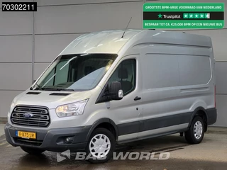 Ford Transit 130pk Hoog Dak L3H3 Trekhaak Navi Airco Cruise Camera Parkeersensoren Werkplaatsinrichting Euro6 L3 Airco Trekhaak Cruise control