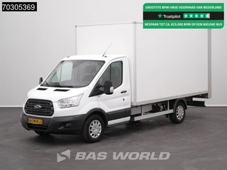 Ford Transit 130pk D'Hollandia Laadklep Zijdeur Bakwagen Navi Airco Cruise Euro6 Meubelbak Koffer Airco Cruise control