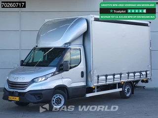 Iveco Daily 35S21 BPM VRIJ! 3.0L 210PK Automaat Schuifzeilen Laadklep ACC LED CarPlay Euro6 Schuifzeil Zeilen Koffer Meubelbak Bakwagen Airco