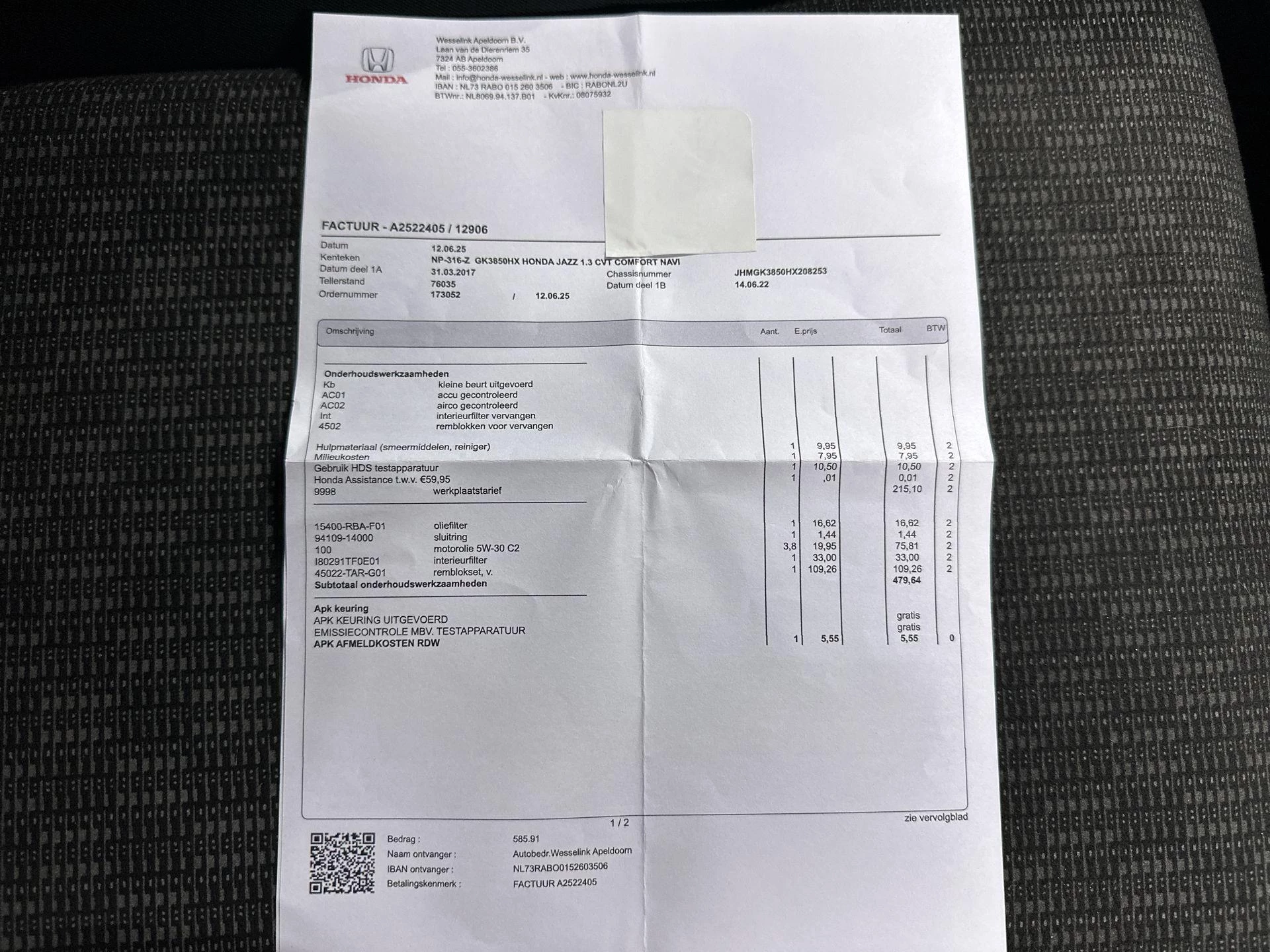 Hoofdafbeelding Honda Jazz