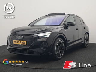 Audi Q4 e-tron 45 quattro 2x S Line 77 kWh 265pk Dealer O.H. | Panodak | Adaptive Cruise | Head Up | Camera | Sonos Sound | Alcantara Sportstoelen Verwarmd | Matrix LED | Sfeerverlichting | Keyless | Stuur Verwarmd | Apple Carplay | Blis | 21"L.M |