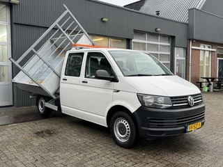 Volkswagen Transporter 2.0 TDI 102pk 3 Zijden Kipper Airco Trekhaak 2200kg Airco Cruise controle Telefoonverbinding 1e eigenaar Dealer onderhouden Kieper P-up Doka Pritsche Ahk 2200kg Euro 5