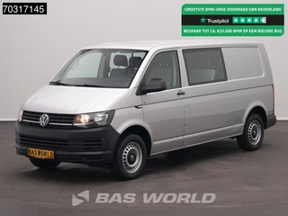 Volkswagen Transporter 150PK Automaat Personenvervoer 5 Persoons L2H1 Navi Airco Parkeersensoren Euro6 Taxi Tv Passenger Transporter Airco Dubbel cabine