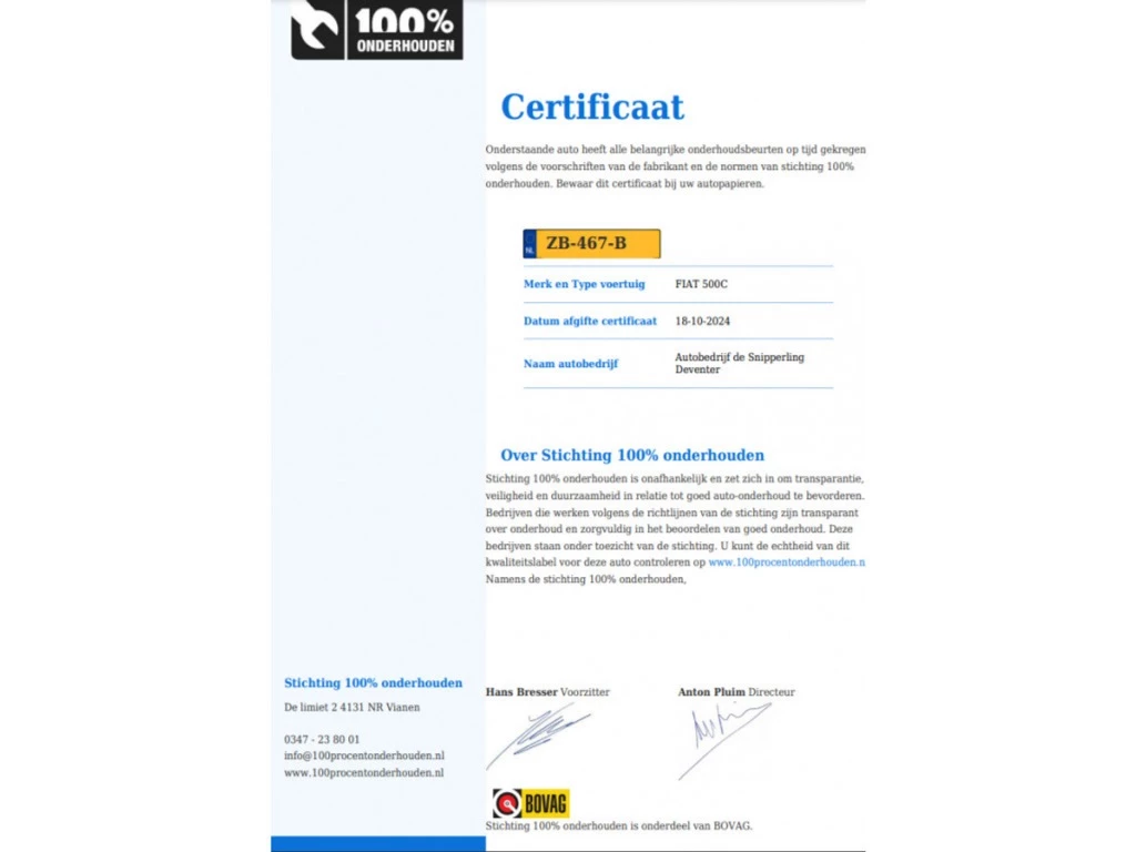 Hoofdafbeelding Fiat 500C