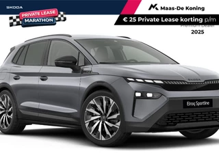 Škoda Elroq Sportline Elektromotor 210 kW / 286 PK SUV Elektri sch | Graphite grey | Trekhaak wegklapbaar | 3000,- inruilbonus