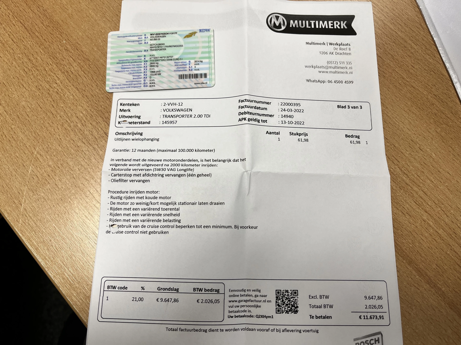 Hoofdafbeelding Volkswagen Transporter