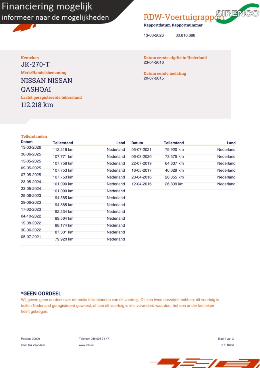 Hoofdafbeelding Nissan QASHQAI