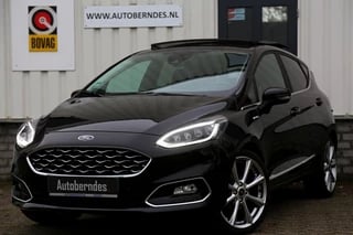 Ford Fiesta 1.0 EcoBoost 125PK Vignale Aut.*Perfect Ford Onderh.*1ste Eig*BTW*Pano/ACC/Leder/B&O/Stoelverw./Stuurverw./Dodehoek/Rijstrook/Apple Carplay-Android/LED/Camera/DAB/Parkeersens.V+A/18 inch LM/VOL*