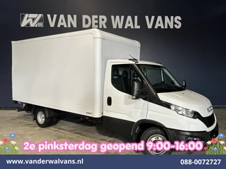 Iveco Daily 35C16H 157pk Dubbel Lucht Bakwagen 4.35m lang Laadklep Euro6 Airco | 980kg laadvermogen Bijrijdersbank