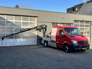 Mercedes-Benz Sprinter 513 2.2 CDI 366 Laadkraan Hogedrukreingier Rioolreinigingsinstallatie Airco Cruise controle  2-Persoons Camera Kraan Autolaadkraan Gereedschapskist Open laadbak Pick-up p-up Euro 6 ( EX gemeinde )