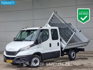 Iveco Daily 35S16 3 Zijdige Kipper Automaat Dubbel Cabine 3500kg trekhaak Airco Tipper Benne Kieper Airco Dubbel cabine Trekhaak