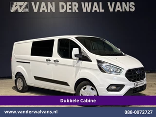 Ford Transit Custom 2.0 TDCI 130pk Automaat L2H1 Dubbele Cabine Inrichting Euro6 Airco | 5-Zits | Navigatie | LED Cruisecontrol, Stoelverwarming, Verwarmde Voorruit, Trekhaak, Parkeersensoren