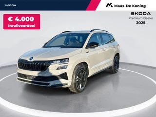 Škoda Karoq Sportline Business 1.5 TSI 110 kW / 150 PK SUV 7 v ersnelling DSG | Steel Grey | Travel assist Plus | Elektrische achterklep met voetsensor | 3500,- inruilvoordeel!!