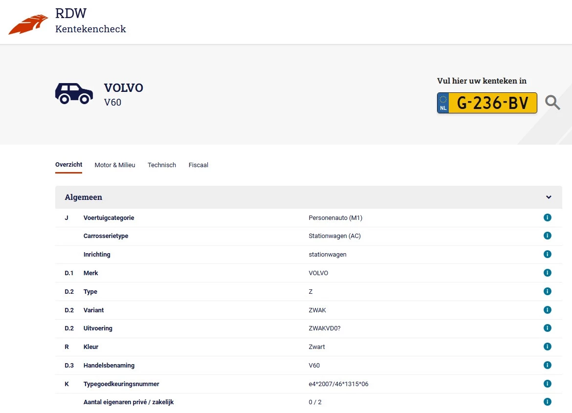 Hoofdafbeelding Volvo V60