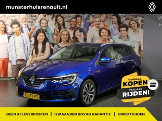 Renault Mégane Estate 1.3 TCe 140 Techno - Occasion Lease vanaf €489 p/m - Dealer onderhouden - Parkeerassistent - Dodehoek - Navi - Cruise