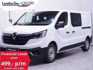 Hoofdafbeelding Renault Trafic Renault Trafic 2.0 DCi 170 pk L2 Dubbel Cabine Aut. BPM vrij Navi 2x Schuifdeur, LED Koplampen, PDC achter, 5-Zits Nieuw