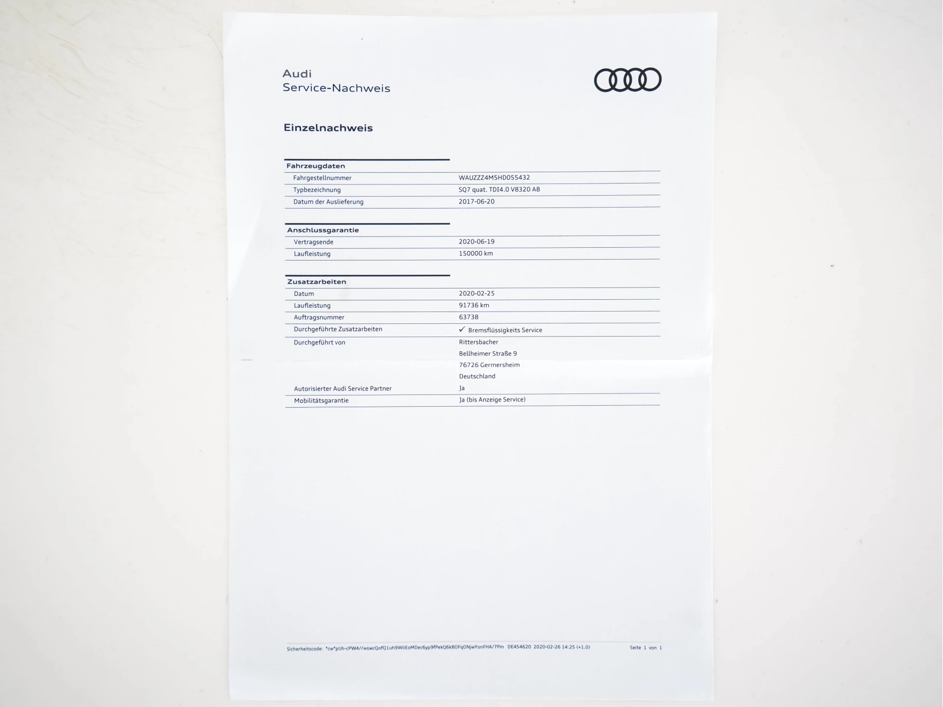 Hoofdafbeelding Audi SQ7