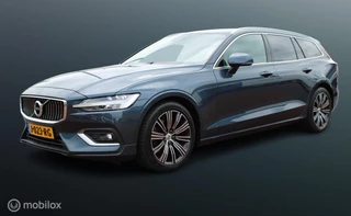 Volvo V60 2.0 B4 Inscription 200 pk, Leer, Memory, stoel + stuur verwarming, Adaptief Cruis, Camera, Full Led, Clima,18 inch Lmv, Donker glas.