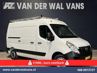 Opel Movano 2.3 CDTI 145pk L2H2 Euro6 Airco | Imperiaal | Trap | Camera | Navigatie | 2500kg Trekhaak Cruisecontrol, Parkeersensoren, Bijrijdersbank