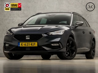 SEAT Leon Sportstourer 1.4 TSI FR eHybrid PHEV Sport 204Pk Automaat (APPLE CARPLAY, GROOT NAVI, CAMERA, SFEERVERLICHTING, LEDER, SPORTSTOELEN, TREKHAAK, KEYLESS, ADAPTIVE CRUISE, NIEUWSTAAT)