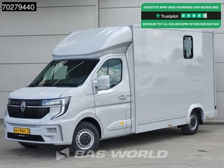 Renault Master 130PK 2025 model Paardenwagen Hengstenuitvoering / Horsetruck / Veewagen 18m3 Airco Cruise control