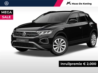 Volkswagen T-Roc Life Edition 1.0 TSI 116 pk SUV 6 versn. Hand · Airconditioning automatisch, 2-zone (climatronic) · Assistance pakket · Multimedia pakket · Prijs is incl. inruilbonus · MEGA SALE