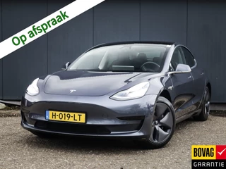 Tesla Model 3 Standard RWD Plus 60 kWh (238 PK) 1e-Eig, Tesla-Dealer-Onderh, 12-Mnd-BOVAG, NL-Auto, Panoramadak, Autopilot, Achteruitrijcamera, Keyless-Entry/Start, Parkeersensoren-V+A, Licht-Zicht-Pakket, Lm-Velgen-18Inch, Privacy-Glas