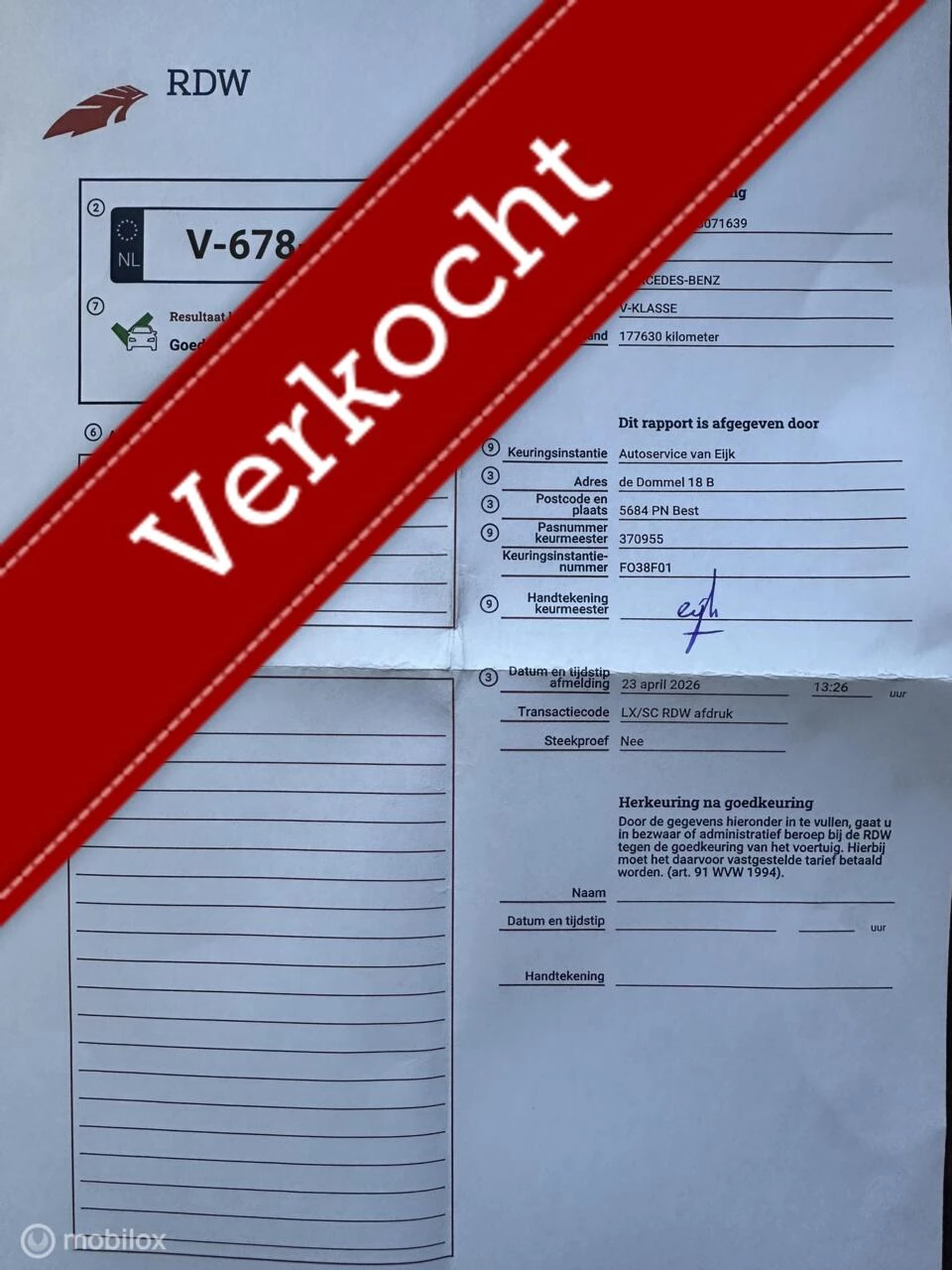 Hoofdafbeelding Mercedes-Benz V-Klasse