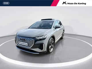 Hoofdafbeelding Audi Q4 e-tron Audi Q4 e-tron 40 Edition 77 kWh / 204pk S Line · Panoramadak · Trekhaak · Apple/Android Car Play · Leder/Stof