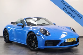 Porsche 911 Cabrio 3.0 Carrera 4 GTS Sport Chrono X- Sight NL Auto 480PK! Shark blue Dealer onderhouden * Hemelvaartsdag geopend van 12:00 tot 17:00u *