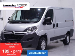 Citroen Jumper 2.0 HDI 130 pk L1H1 2x Schuifdeur, va 189,- p/mnd Airco, Cruise Control, Bluetooth, PDC achter, 3-Zits