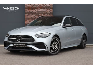 Mercedes-Benz C-Klasse Estate 300 e AMG Line Aut9 | Panoramadak | Distronic | Memory | Trekhaak | Leder | Camera | Sfeerverlichting | Dodehoekassistent | Stoelverwarming | High Perf. LED |