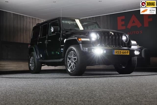 Hoofdafbeelding Jeep Wrangler Jeep WRANGLER UNLIMITED 4xe 380 Sahara / Sky-One Touch / Cabrio / 360 Camera / Leder / Navi / Ecc / Elek Pakket / Led / Pdc / 18 I